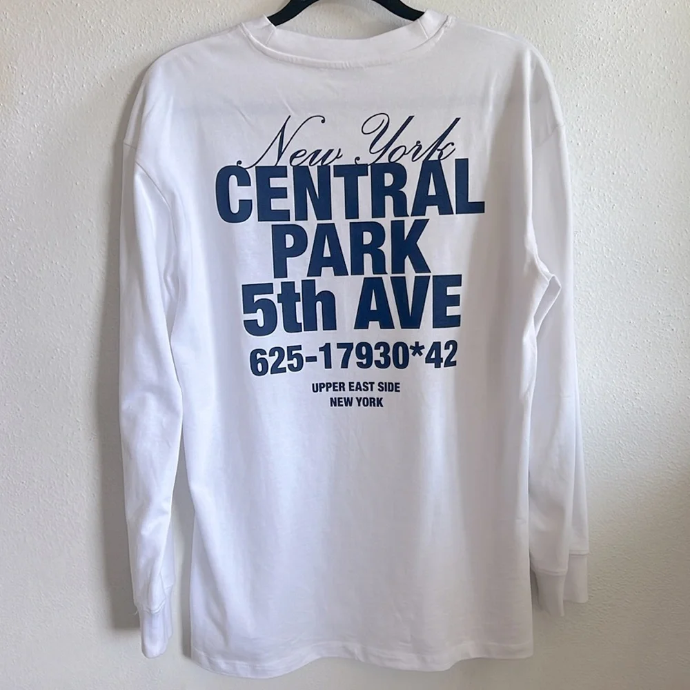 ZARA EMBROIDERED TEXT T-SHIRT